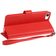 For iPhone 16e Case Wallet ID Card Holder Phone Wallet Cover + Tempered Glass