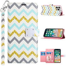 For iPhone 15 Pro Max Case Vegan Leather Design Wallet + 2 Screen Protectors