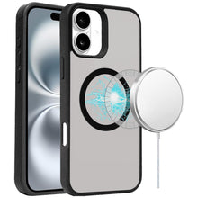 For iPhone 16 Plus 6.7in Case Magnetic Circle Smooth with Grip + Tempered Glass