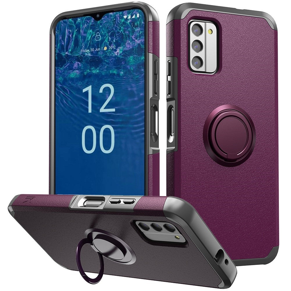 For Nokia G310 5G Ring Stand Rotating Tough Strong ShockProof Hybrid Case Cover