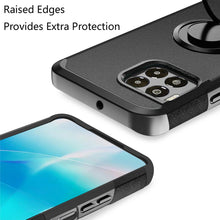 For REVVL 7 PRO 5G Case Cover Dual Layered Rugged Phone Cover with Ring stand