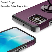 For REVVL 7 PRO 5G Case Cover Dual Layered Rugged Phone Cover with Ring stand