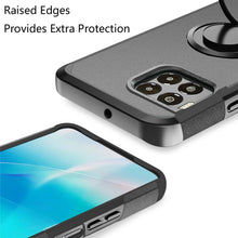 For REVVL 7 PRO 5G Case Cover Dual Layered Rugged Phone Cover with Ring stand