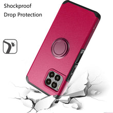 For REVVL 7 PRO 5G Case Cover Dual Layered Rugged Phone Cover with Ring stand