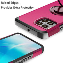 For REVVL 7 PRO 5G Case Cover Dual Layered Rugged Phone Cover with Ring stand