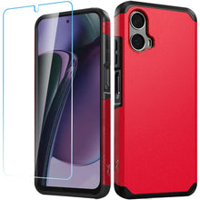 For Moto G Stylus 5G (2024) Case Tough Strong Shockproof Hybrid + Tempered Glass