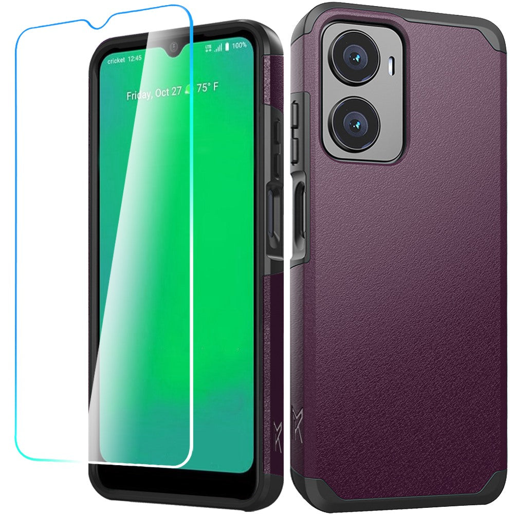 For Cricket Magic 2 5G/AT&T Propel 2 5G Case Strong Shockproof + Tempered Glass