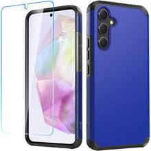 For Samsung Galaxy A36 Tough Strong Hybrid Phone Case Cover + Tempered Glass