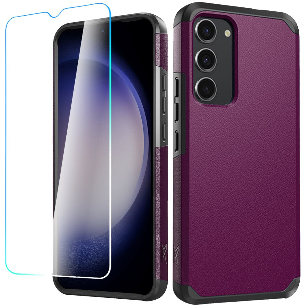 For Samsung S23 FE 5G Case Cover Tough Strong Shockproof Hybrid + Tempered Glass