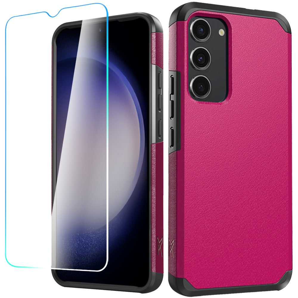 For Samsung S23 FE 5G Case Cover Tough Strong Shockproof Hybrid + Tempered Glass