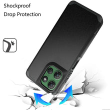 For Moto G Power 2025 Dual layers Rugged Cover with Tempered Glass Included