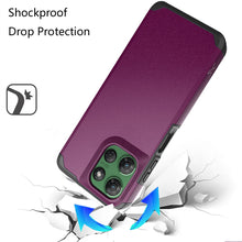 For Moto G Power 2025 Dual layers Rugged Cover with Tempered Glass Included