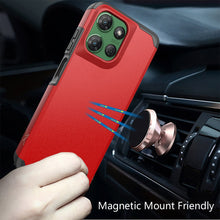 For Moto G Power 2025 Dual layers Rugged Cover with Tempered Glass Included