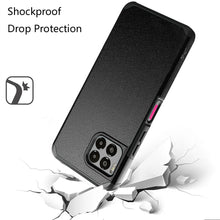For REVVL 7 PRO 5G Case Dual layers Rugged Cover with Tempered Glass Included