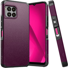 For REVVL 7 PRO 5G Case Dual layers Rugged Cover with Tempered Glass Included