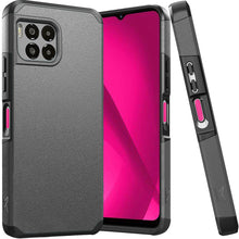 For REVVL 7 PRO 5G Case Dual layers Rugged Cover with Tempered Glass Included