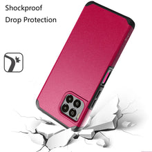 For REVVL 7 PRO 5G Case Dual layers Rugged Cover with Tempered Glass Included
