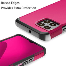 For REVVL 7 PRO 5G Case Dual layers Rugged Cover with Tempered Glass Included