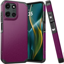 For Moto G Stylus 2025 5G Dual layers Rugged Cover with Tempered Glass Included