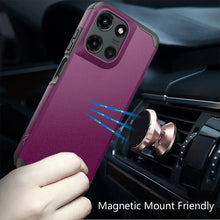For Moto G Stylus 2025 5G Dual layers Rugged Cover with Tempered Glass Included