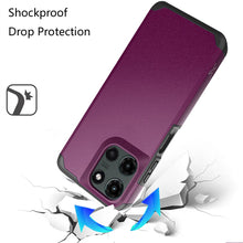 For Moto G Stylus 2025 5G Dual layers Rugged Cover with Tempered Glass Included