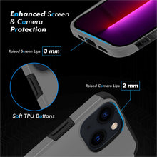 For iPhone 13 Pro 6.1" (Triple Camera) Minimalistic ShockProof Hybrid Case Cover