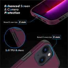 For iPhone 13 Pro 6.1" (Triple Camera) Minimalistic ShockProof Hybrid Case Cover