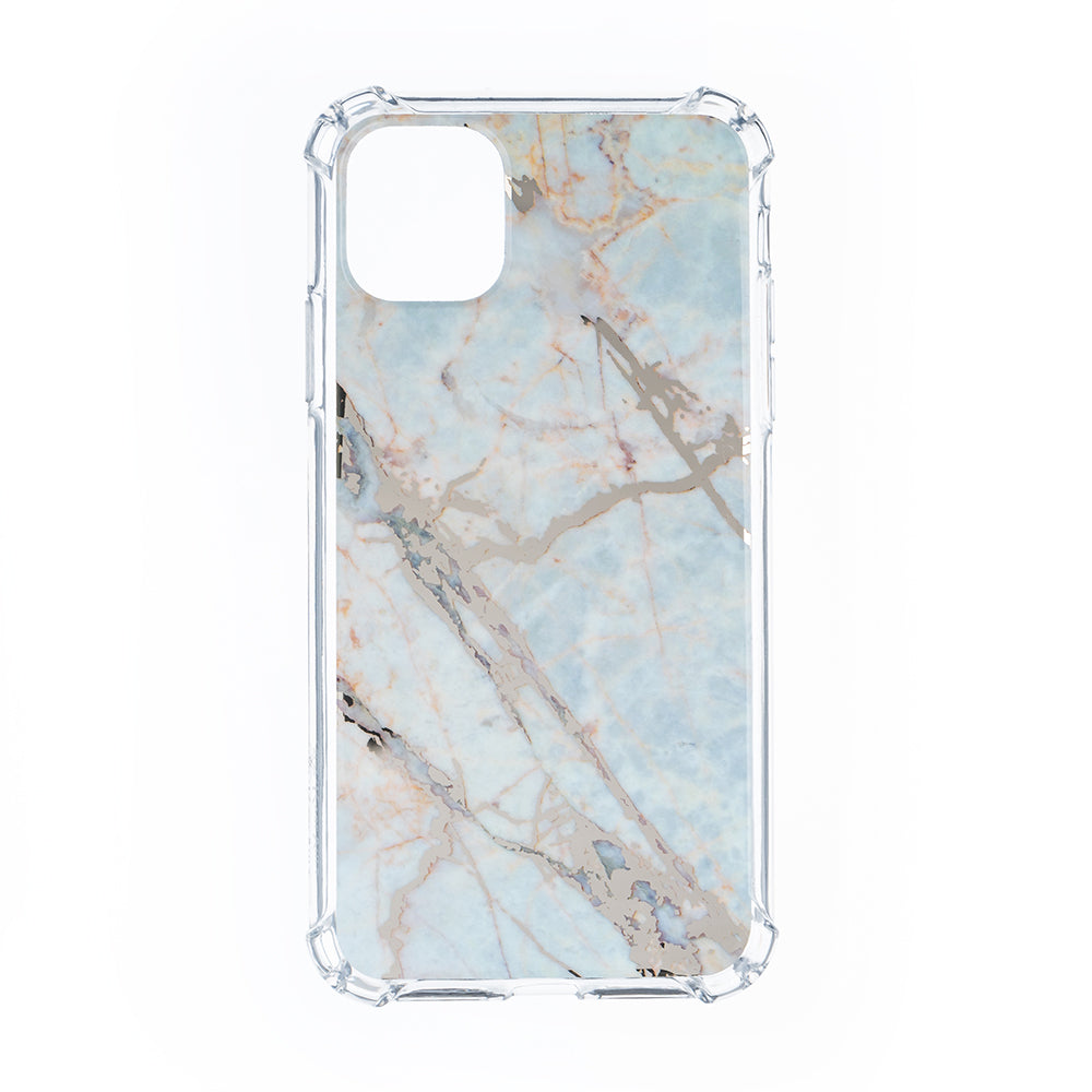 For iPhone 12/Pro (6.1 Only) Electroplated Marble Design ShockProof Thick Hard Case Cover