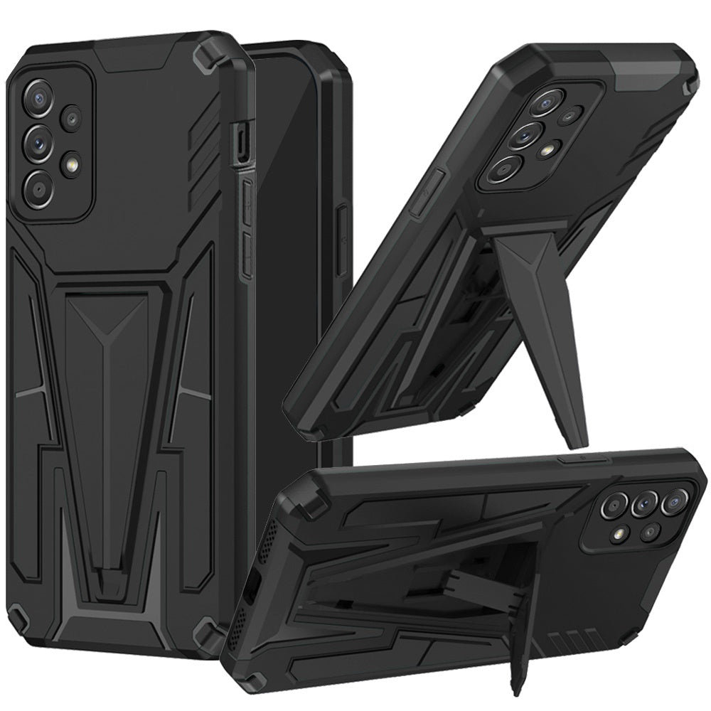 For Samsung A32 5G Alien Design Shockproof Kickstand Magnetic Hybrid Case Cover