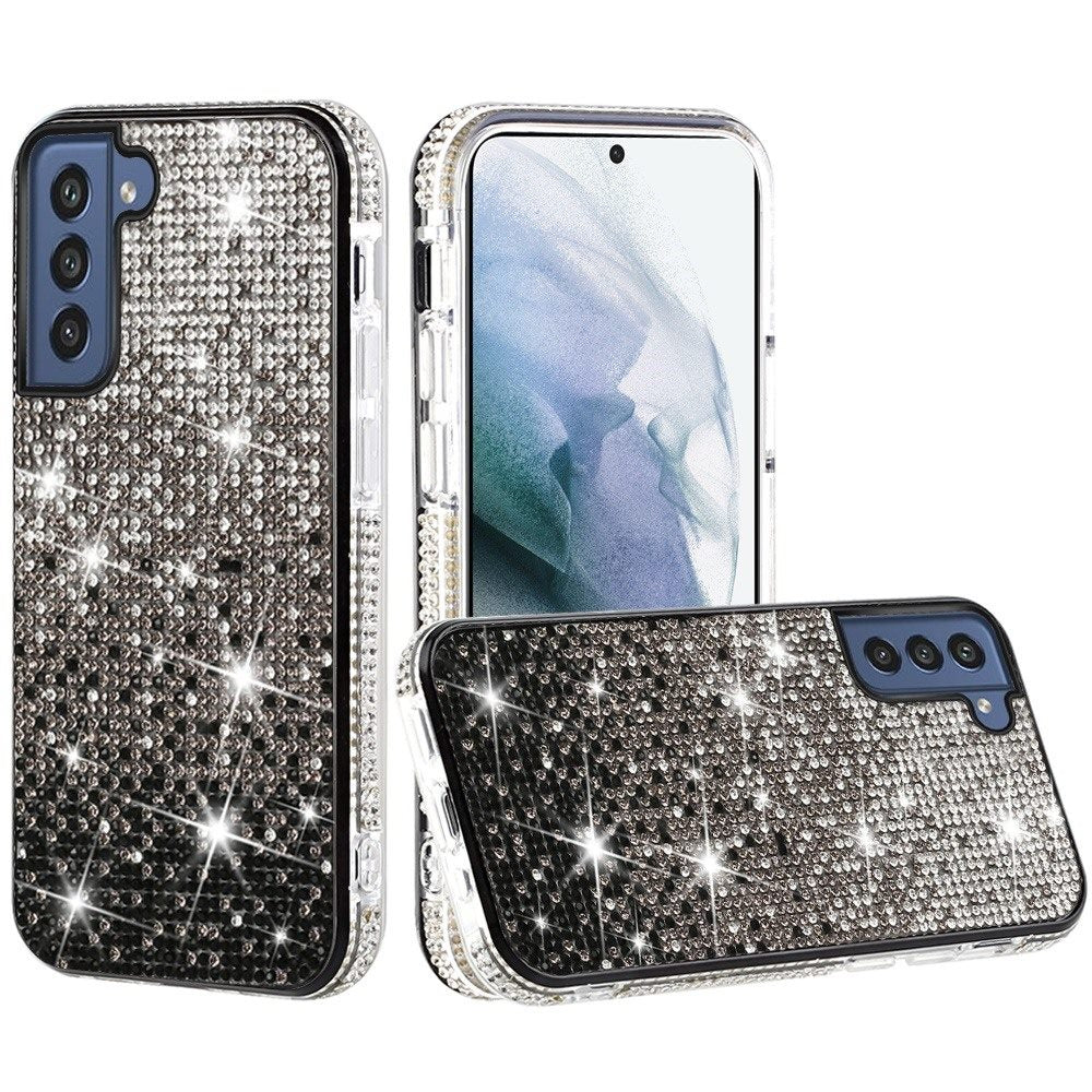 For Samsung Galaxy S22 Plus Party Diamond Bumper Bling Hybrid Case Cover