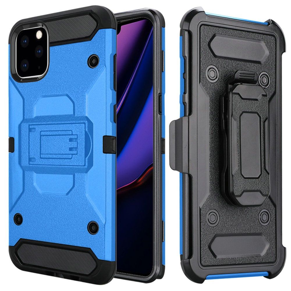 For Apple iPhone 11 Pro MAX (XI6.5) Robust Holster Kickstand Clip Case Cover